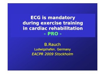 EuroPRevent 2009 - Stockholm (Sweden) May 2009 - Presentation