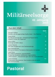 Pastoral 42. Jahrgang 2004 - Katholische Militärseelsorge