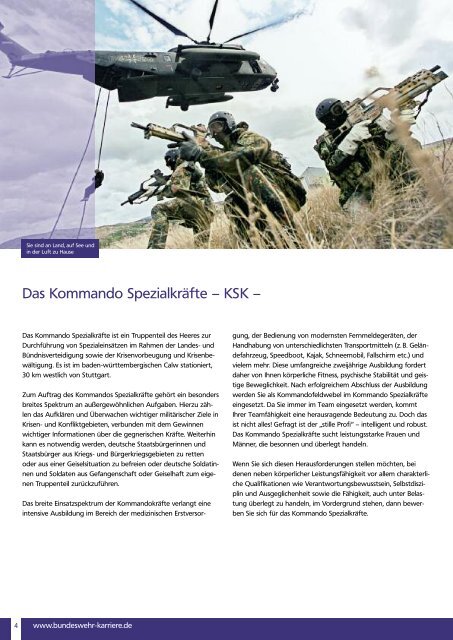 Spezialkräfte - bundeswehr-karriere