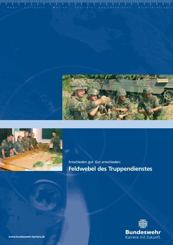 Feldwebel des Truppendienstes - bundeswehr-karriere