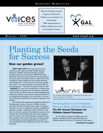 Planting the Seeds for Success - Allison Cuffaro, Tampa, Florida