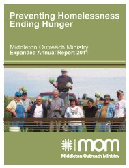Preventing Homelessness Ending Hunger - Middleton Outreach ...