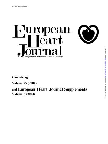 Comprising Volume 25 (2004) - European Heart Journal