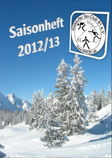 Programmheft für die Saison 2012/2013 - Walldorfer Ski-Club 81 eV