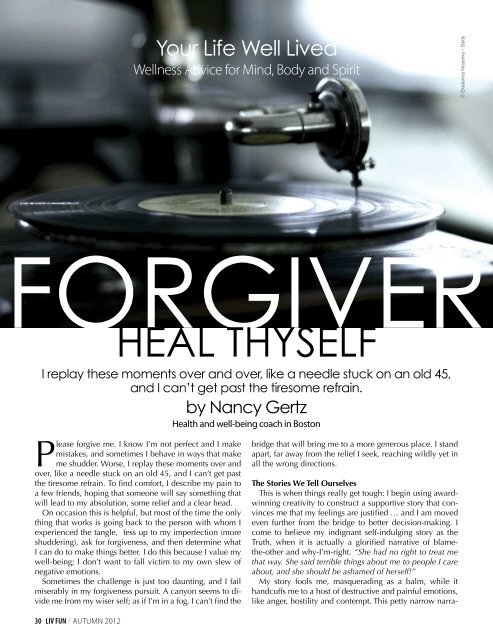 Autumn 2012 issue of LIV FUN Magazine - Wise Publishing Group