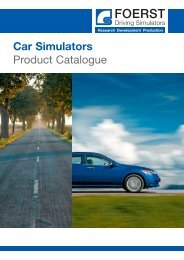 Car Simulators Product Catalogue