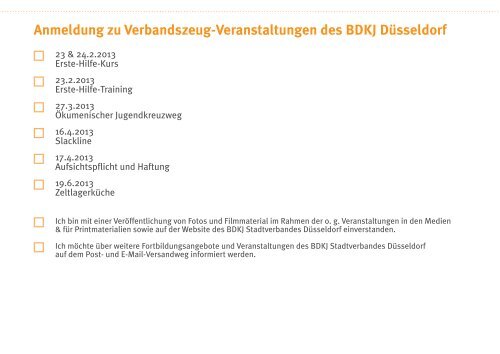 Und so geht es im 2. Halbjahr 2013 weiter - Jugendring Düsseldorf