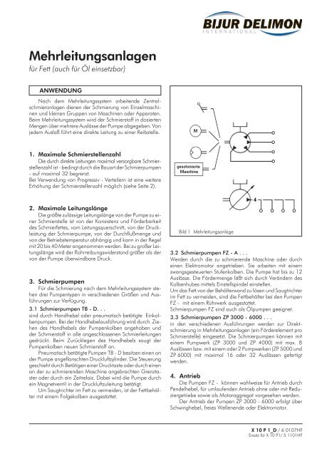 Mehrleitungsanlagen - Bijur Delimon