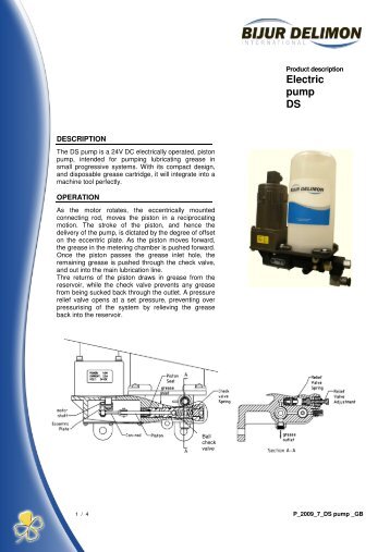 Electric pump DS - Bijur Delimon