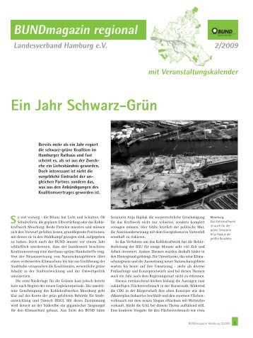 Ein Jahr Schwarz-Grün - BUND Hamburg - BUND für Umwelt und ...
