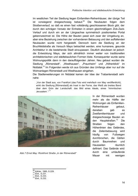 Städtische Wohnungspolitik in der Weimarer Republik 1918-1933