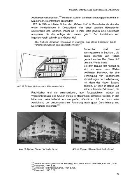 Städtische Wohnungspolitik in der Weimarer Republik 1918-1933