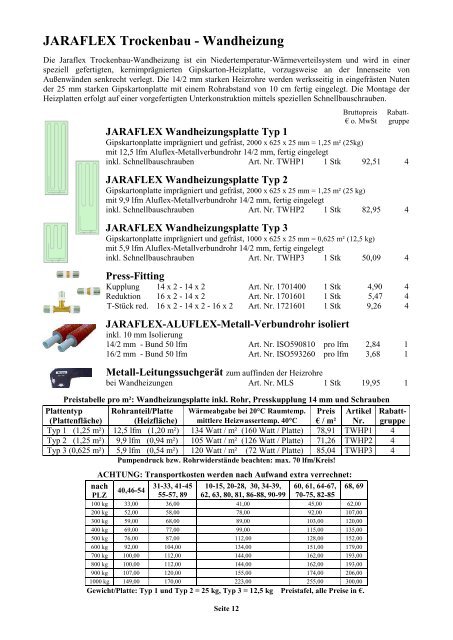 SBK Heizkreisverteiler - Jaraflex Vertriebs-GmbH