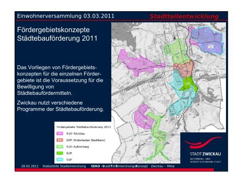 Stadtteilentwicklung - Stadt Zwickau