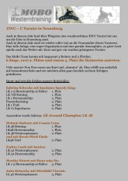 EWU – C Turnier in Neuenburg - MoBo-Westerntraining