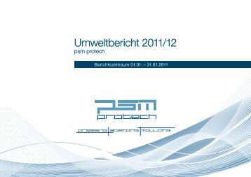 Umweltbericht 2011/12 - psm protech GmbH & Co. KG