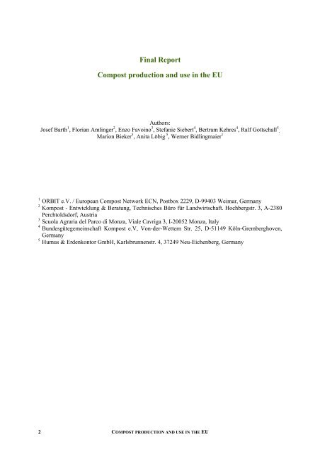 final report - JRC IPTS - Sustainable Production and Consumption ...