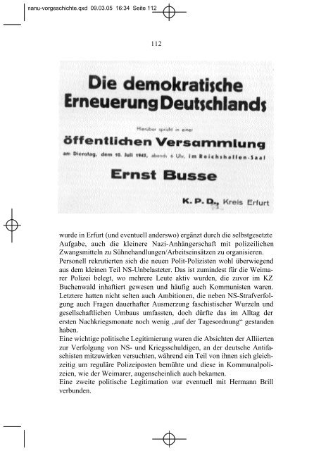 Haft und Politische Polizei in Thüringen 1945–52 - Einschluss.de