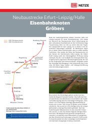 Eisenbahnknoten Gröbers - Verkehrsprojekt der Deutschen Einheit 8