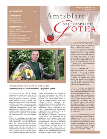 Amtsblatt vom 14.06.2012 - Landkreis Gotha