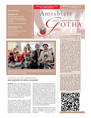 Amtsblatt vom 06.12.2012 - Landkreis Gotha