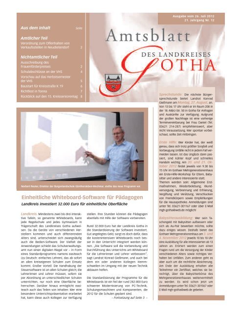 Einheitliche Whiteboard-Software für Pädagogen - Landkreis Gotha