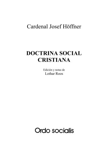 Cardenal Josef Höffner - Ordo Socialis