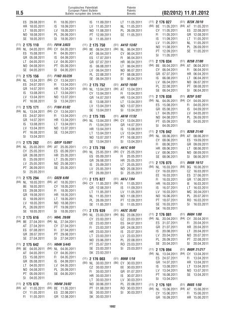 Bulletin 2012/02 - European Patent Office