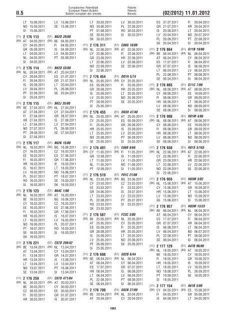 Bulletin 2012/02 - European Patent Office