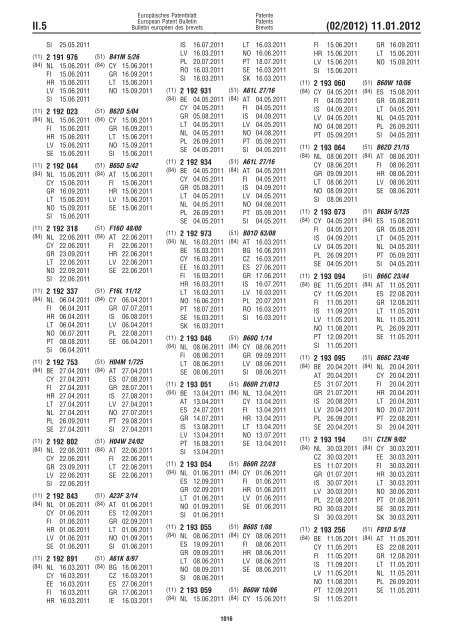 Bulletin 2012/02 - European Patent Office