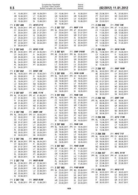 Bulletin 2012/02 - European Patent Office