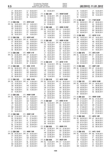 Bulletin 2012/02 - European Patent Office