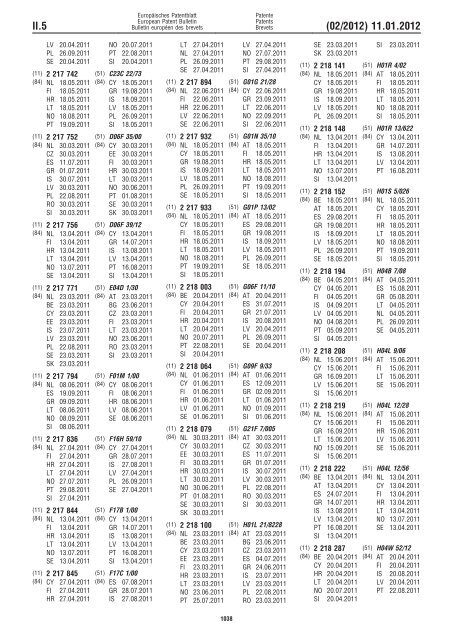 Bulletin 2012/02 - European Patent Office