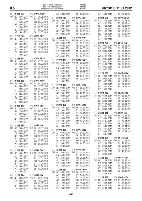 Bulletin 2012/02 - European Patent Office