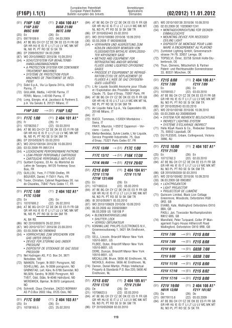 Bulletin 2012/02 - European Patent Office