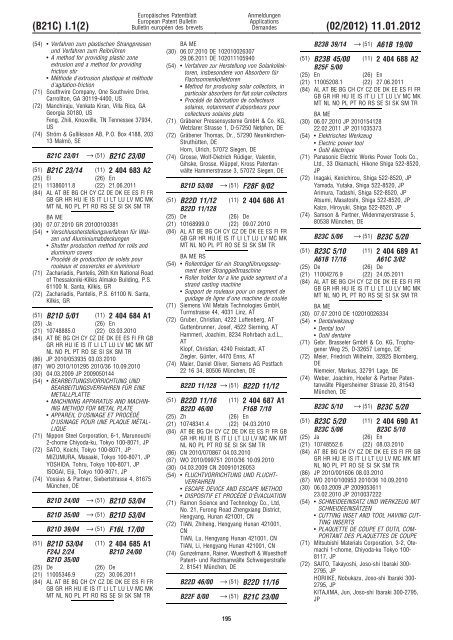 Bulletin 2012/02 - European Patent Office