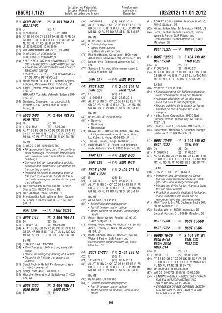 Bulletin 2012/02 - European Patent Office