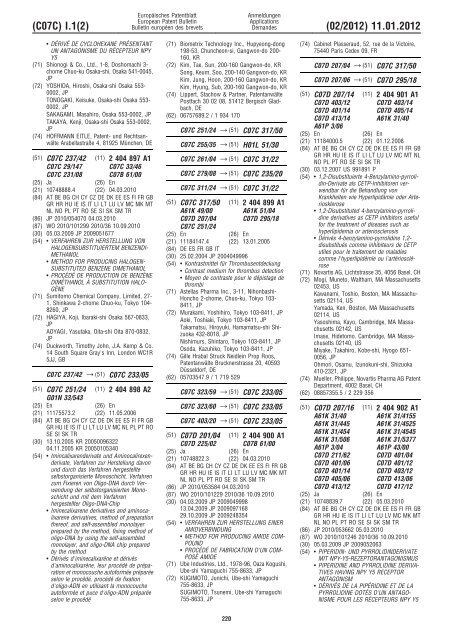 Bulletin 2012/02 - European Patent Office