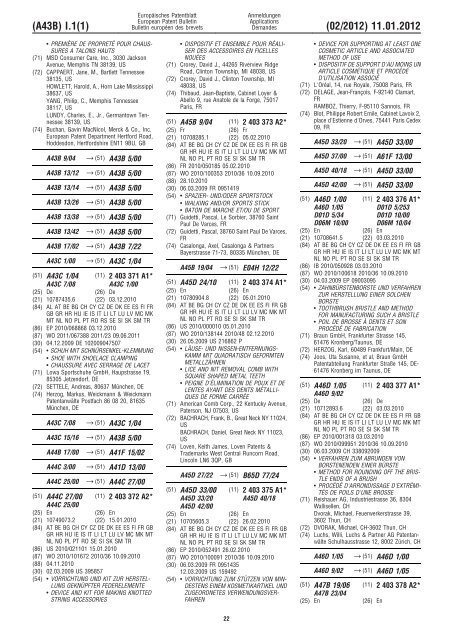 Bulletin 2012/02 - European Patent Office