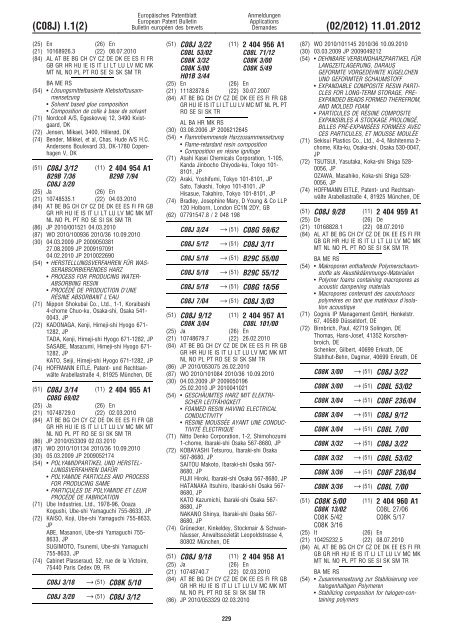 Bulletin 2012/02 - European Patent Office