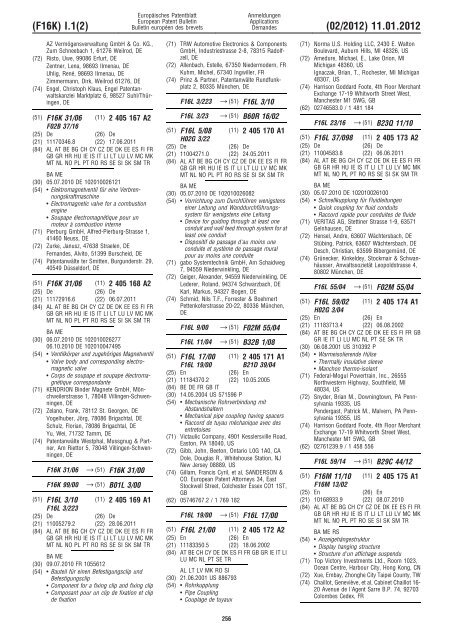 Bulletin 2012/02 - European Patent Office