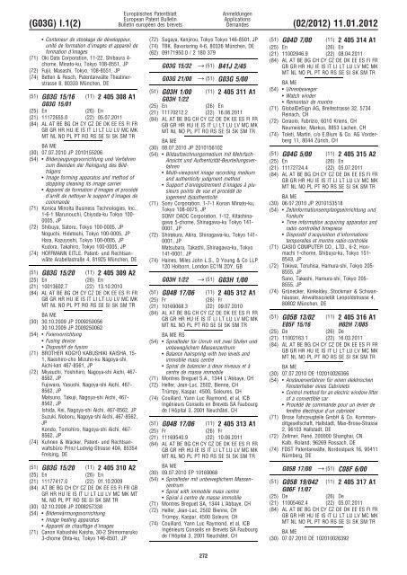 Bulletin 2012/02 - European Patent Office