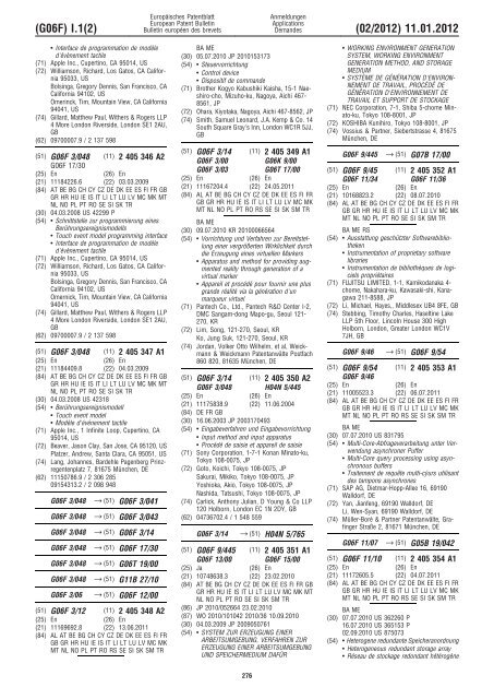 Bulletin 2012/02 - European Patent Office