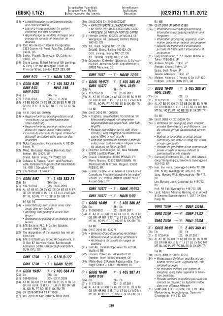 Bulletin 2012/02 - European Patent Office