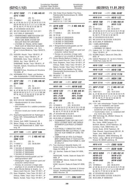 Bulletin 2012/02 - European Patent Office