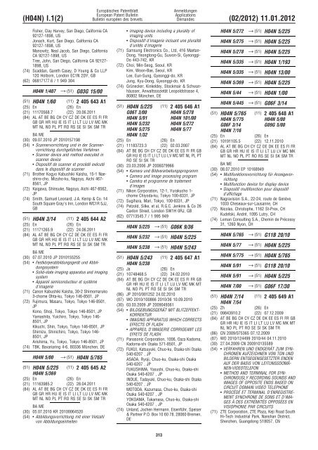 Bulletin 2012/02 - European Patent Office