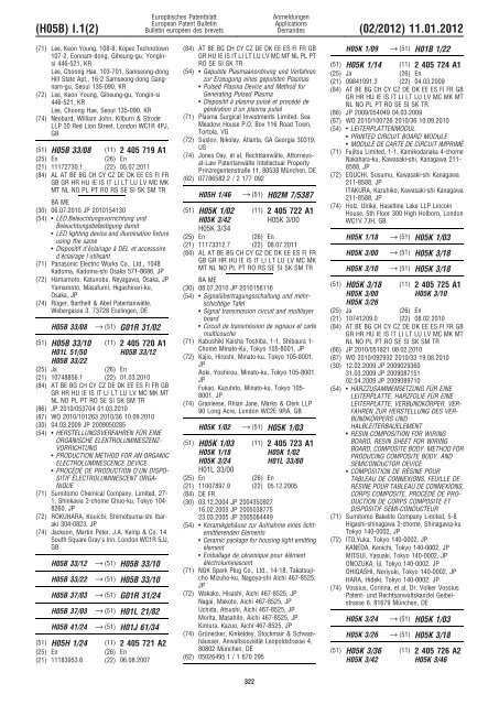 Bulletin 2012/02 - European Patent Office