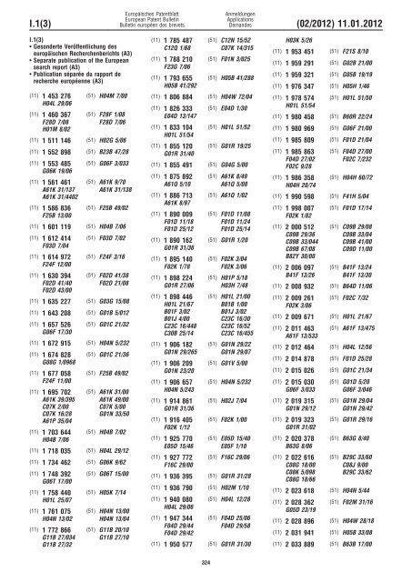 Bulletin 2012/02 - European Patent Office