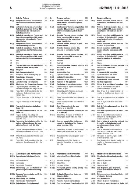 Bulletin 2012/02 - European Patent Office