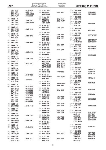 Bulletin 2012/02 - European Patent Office